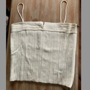 Giorgio Armani Knit Tank With Side Zipper Made in Italy